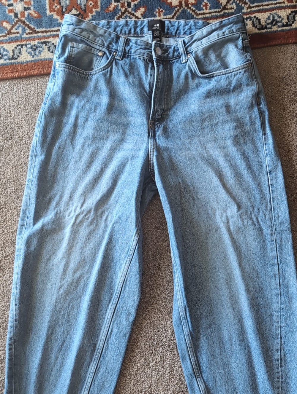 H&M Light Blue Relaxed Men’s Barrel Jeans